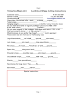 Download the Timberline Meats cut sheet for lamb